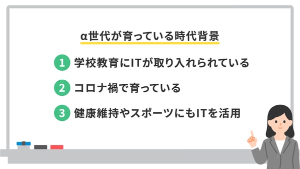 α世代が育っている時代背景