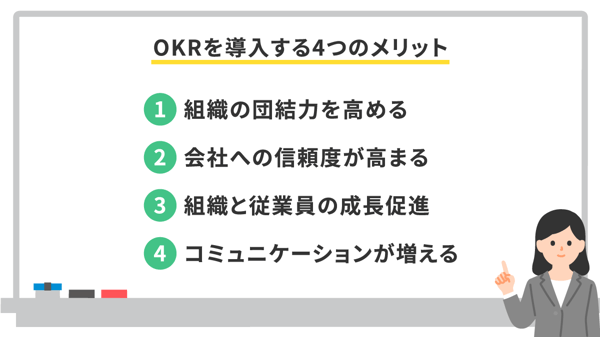 OKRを導入する4つのメリット