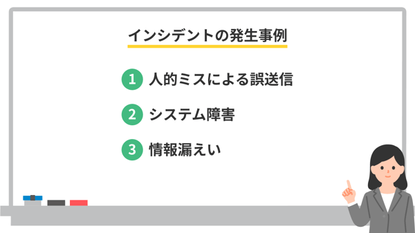 インシデントの発生事例インシデントの発生事例
