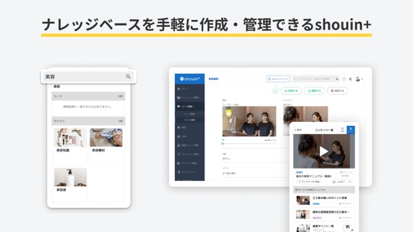 ナレッジベースを手軽に作成・管理できるshouin+