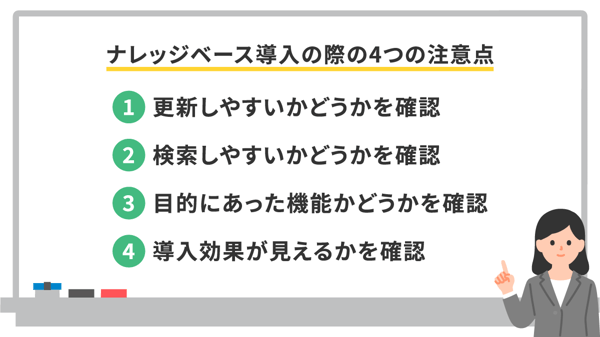 ナレッジベース導入の際の4つの注意点