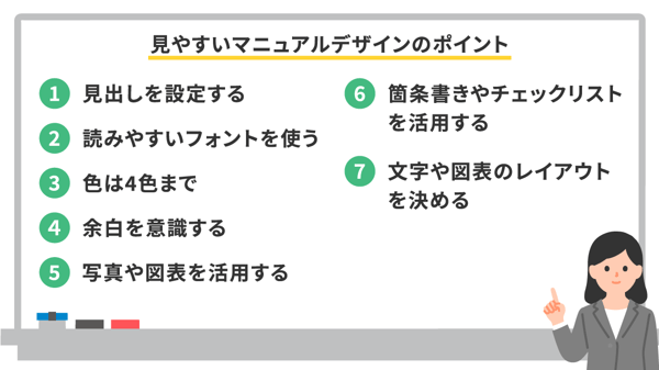 見やすいマニュアルデザインのポイント7つ