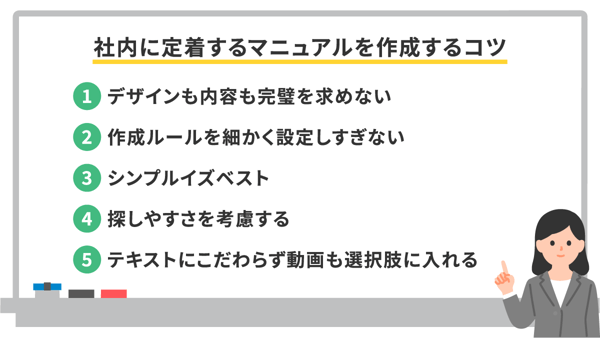 社内に定着するマニュアルを作成するコツ