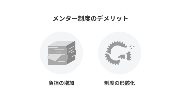 メンター制度のデメリットメンター制度のデメリット
