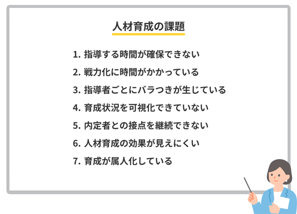 人材育成の課題