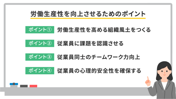 労働生産性を向上させるためのポイント