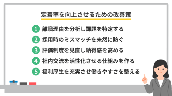 定着率を向上させるための改善策