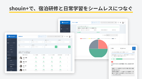 shouin+で、宿泊研修と日常学習をシームレスにつなぐ