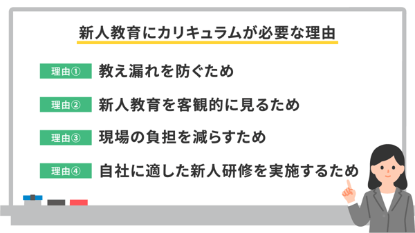 新人教育にカリキュラムが必要な理由