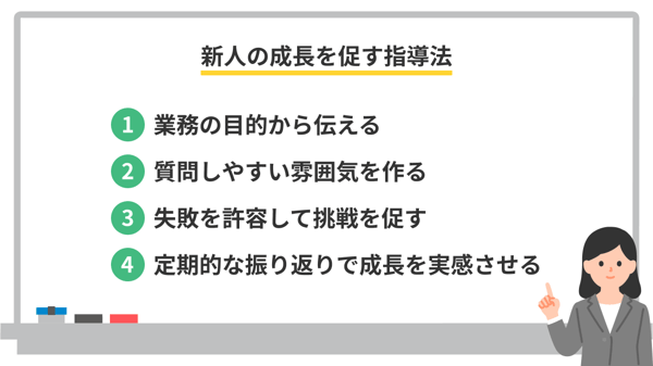 新人の成長を促す指導法