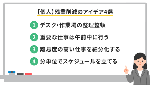 【個人】残業削減のアイデア4選