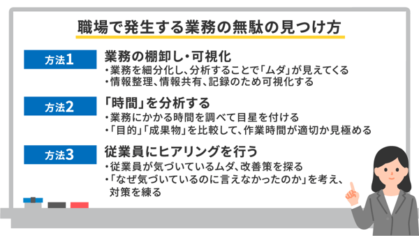 職場で発生する業務の無駄の見つけ方