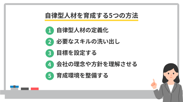 自律型人材を育成する5つの方法