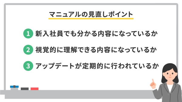 マニュアルの見直しポイント