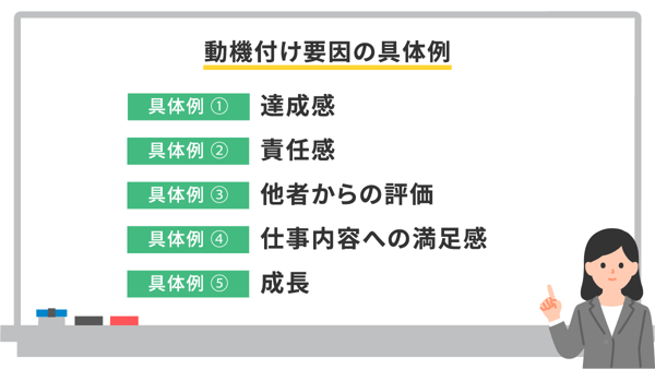 動機付け要因の具体例