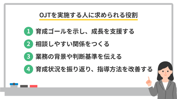 OJTを実施する人に求められる役割