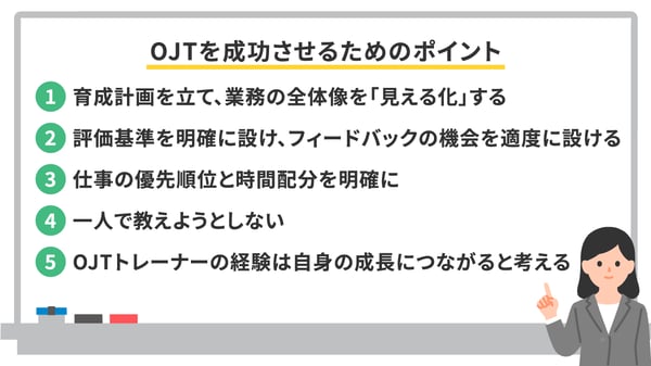 OJTを成功させるためのポイント